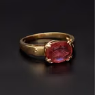 18ct Gold Pink Sapphire Ring