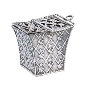 Late Victorian Novelty Silver Basket