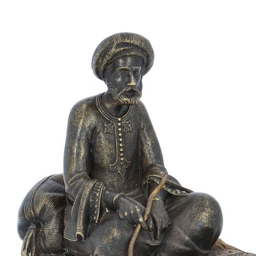 Bronze Arabian Gentlemen Inkwell image-4