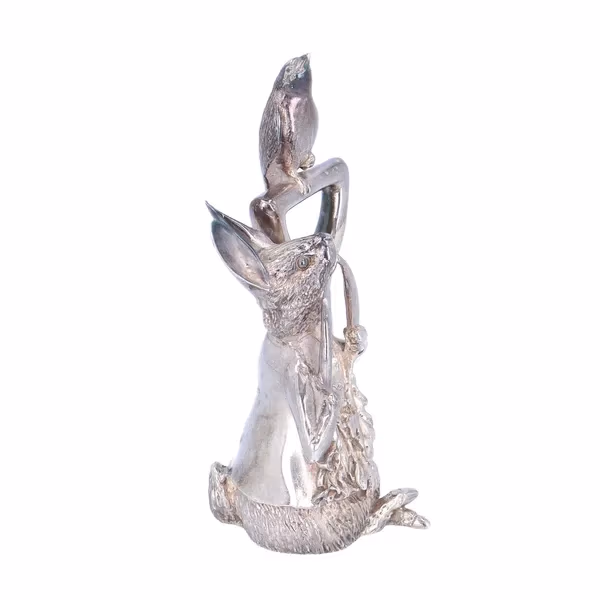 Heavy Solid Silver Peter Rabbit Figure