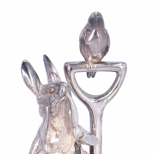 Heavy Solid Silver Peter Rabbit Figure