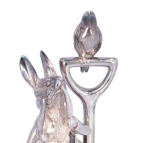 Heavy Solid Silver Peter Rabbit Figure image-2