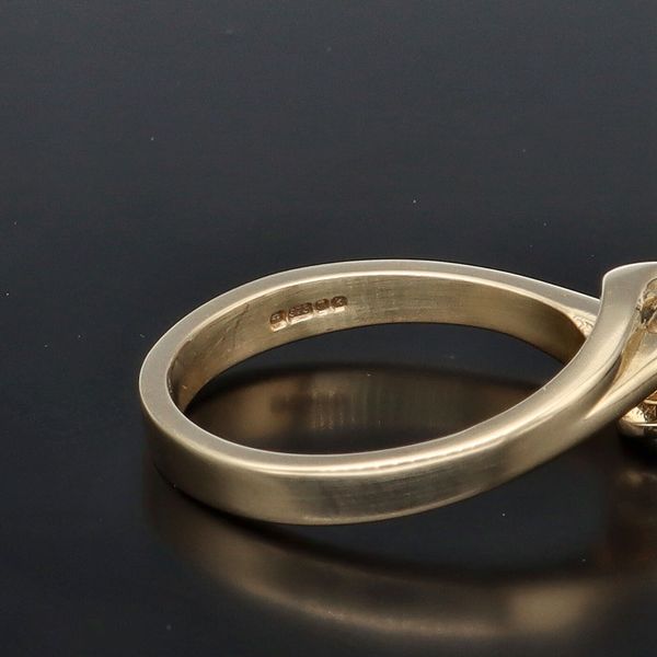 9K Gold Old Cut 1/2ct Diamond Ring