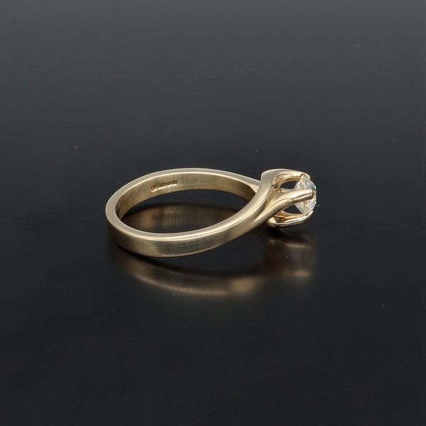 9K Gold Old Cut 1/2ct Diamond Ring