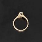 9K Gold Old Cut 1/2ct Diamond Ring