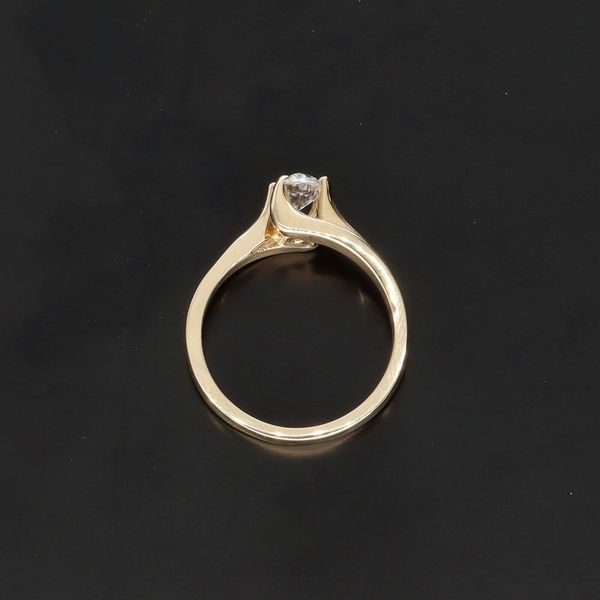 9K Gold Old Cut 1/2ct Diamond Ring