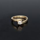 9K Gold Old Cut 1/2ct Diamond Ring