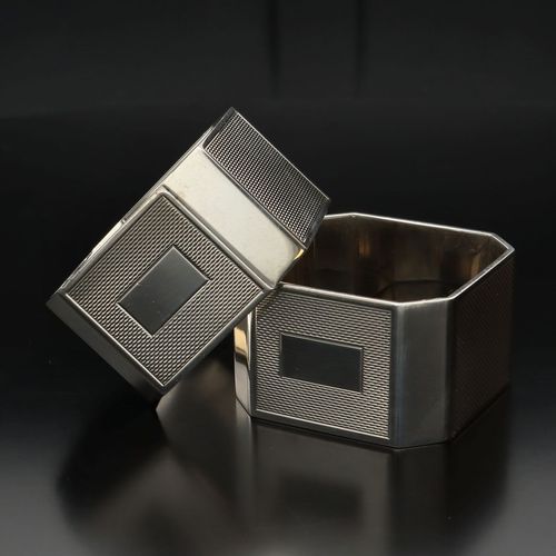 Pair of Boxed Silver Napkin Rings image-3