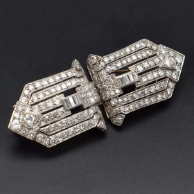 Art Deco Diamond Clip