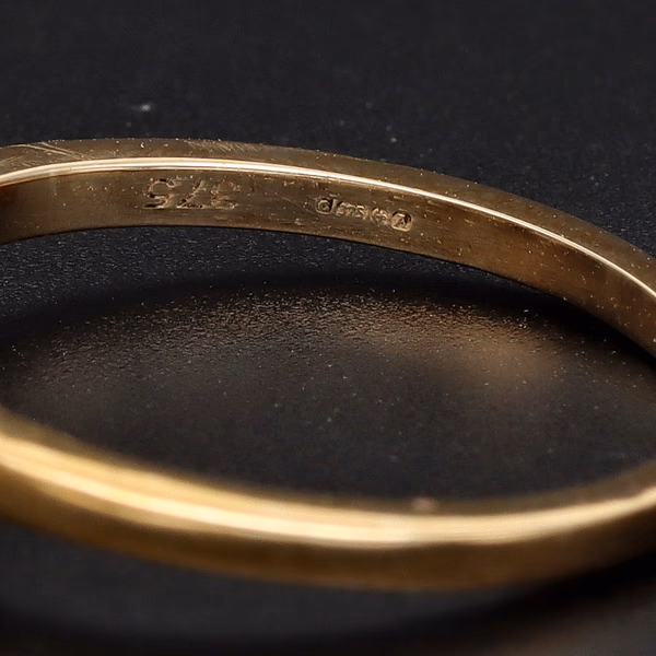 9ct Yellow Gold & Yellow Diamond Trilogy Ring