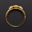 9ct Yellow Gold & Yellow Diamond Trilogy Ring